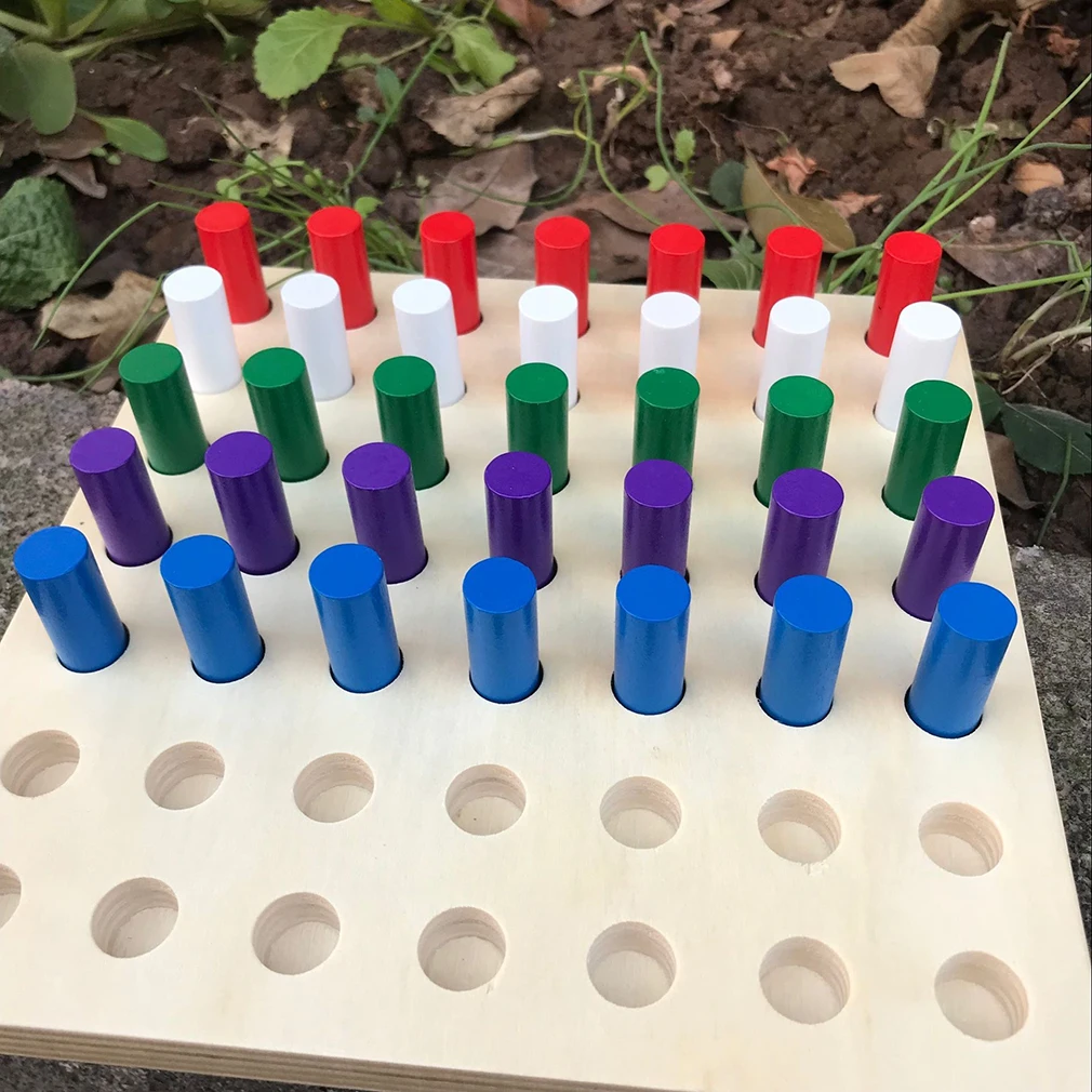 Vaikai blokai žaislai jutimo mokymo stick ankstyvojo ugdymo švietimo žaislai, 2-6 metų amžiaus Montessori mokymo blokų žaislai Nuotrauka 3