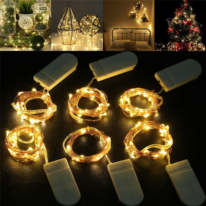 1M 2M 3M 5M LED String Žiburiai Kalėdų, Naujųjų Metų Šaliai Vestuvių Namų Puošybai Foto Įrašą Turėtojas Pasakų Žibintai, Baterija Nuotrauka 5