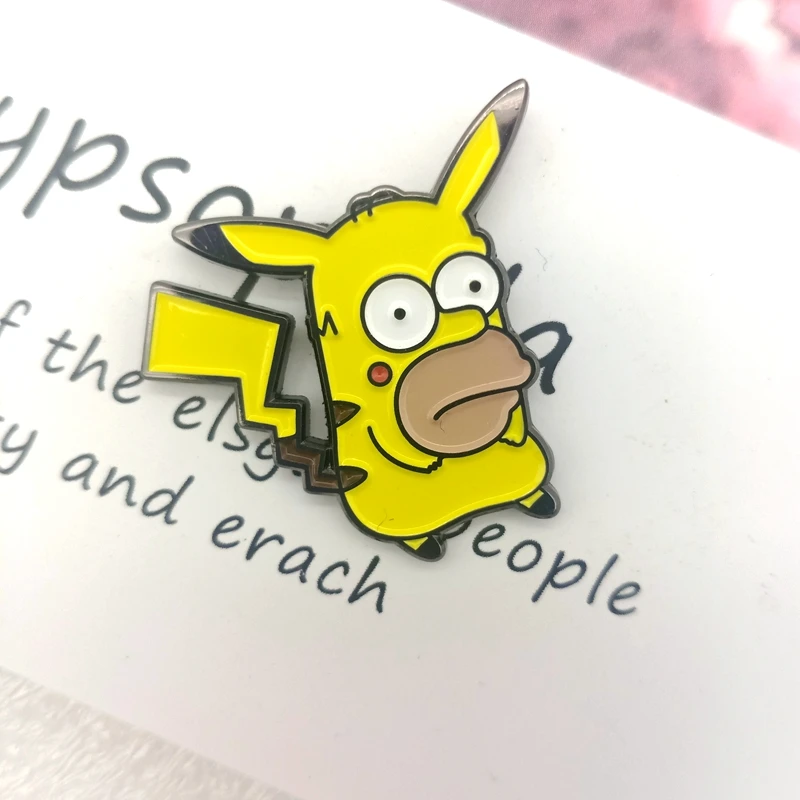 Įdomus Sumaišoma Ir Suderinti Simpson Ženklelis Mielas Anime Sagė Pin Dovana Draugams Bižuterijos Nuotrauka 1
