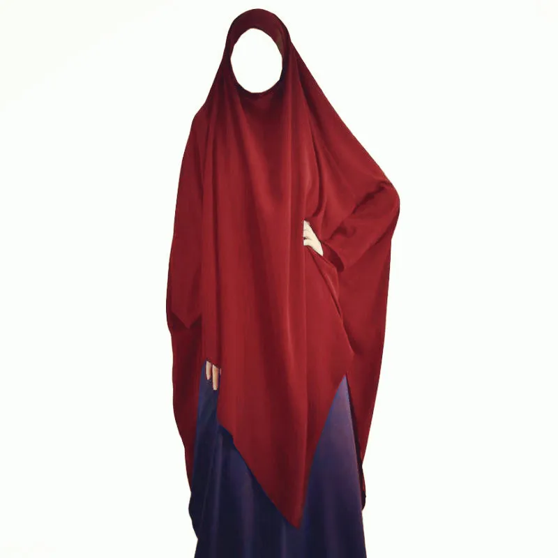 Musulmonų Moterų Maldos Suknelė Niquab Ilgas Šalikas Khimar Hijab Islamas Didelis Viršutinius Drabužius Jilbab Ramadanas Arabų Pilnas Draudimas Artimuosiuose Rytuose Nuotrauka 5